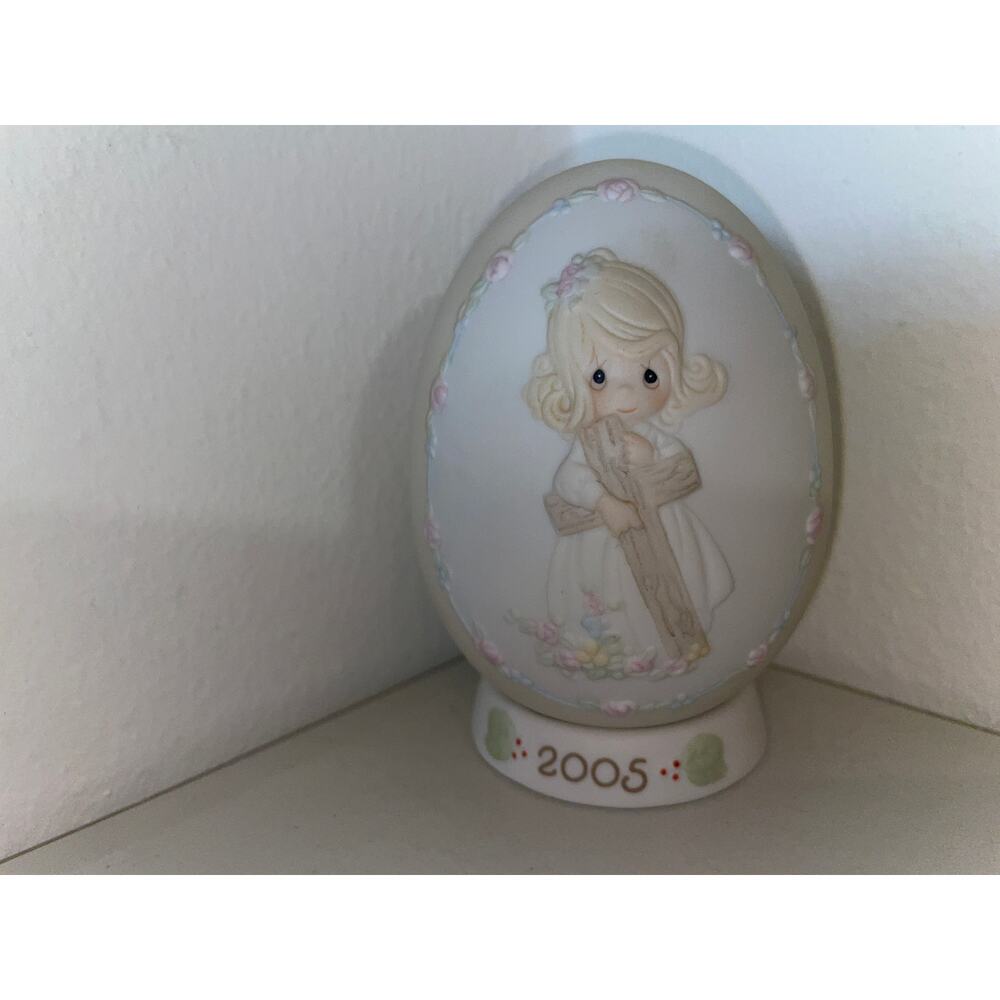 Precious‎ Moments Figurine 523534 "I Will Cherish The Old Rugged Cross" 5" 1991